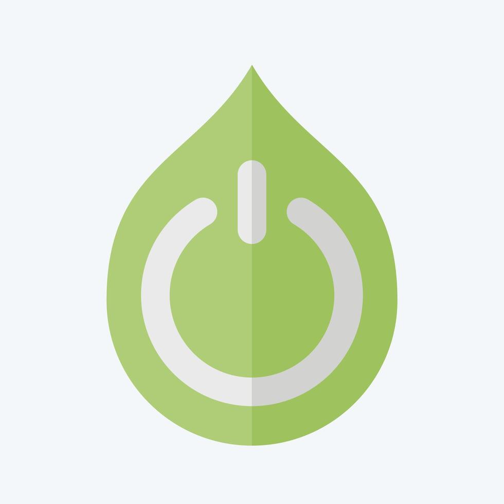 Icon Energy Compsumption. related to Recycling symbol. flat style. simple design illustration vector