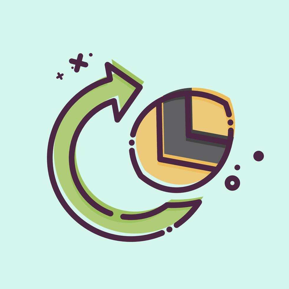 Icon Environmental. related to Recycling symbol. MBE style. simple design illustration vector