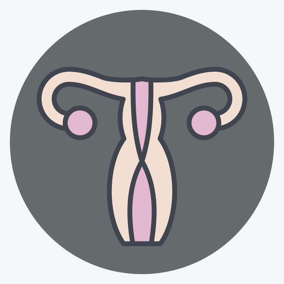 Icon Gynecology. related to Medical Specialties symbol. flat style. simple design illustration vector