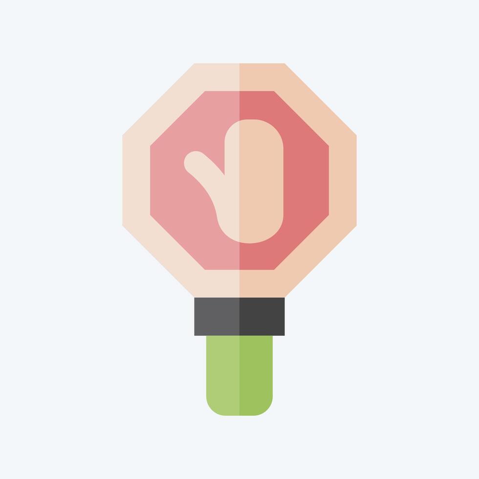 Icon Stop. related to Navigation symbol. flat style. simple design illustration vector