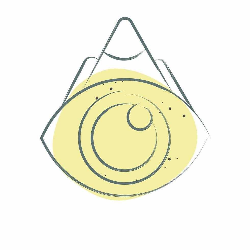 Icon View Point. related to Navigation symbol. Color Spot Style. simple design illustration vector