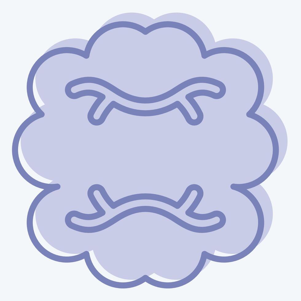Icon Human Brain. related to Medical Specialties symbol. two tone style. simple design illustration vector