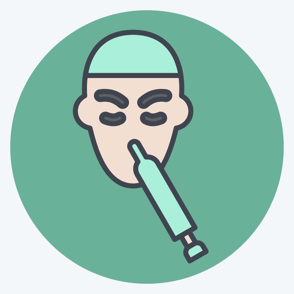 Icon Plastic Surgery. related to Medical Specialties symbol. color mate style. simple design illustration vector
