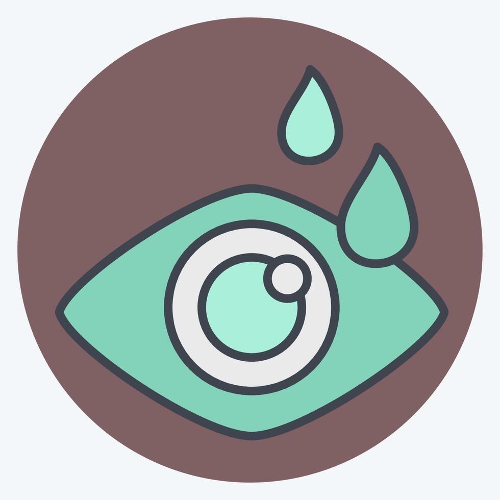 Icon Optometry. related to Medical Specialties symbol. color mate style. simple design illustration vector