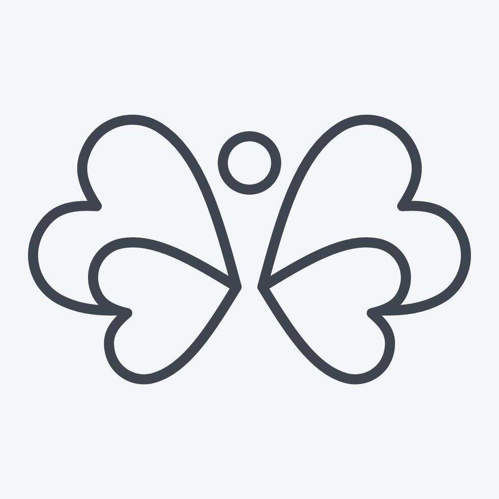 Icon Nature. related to Recycling symbol. line style. simple design illustration vector