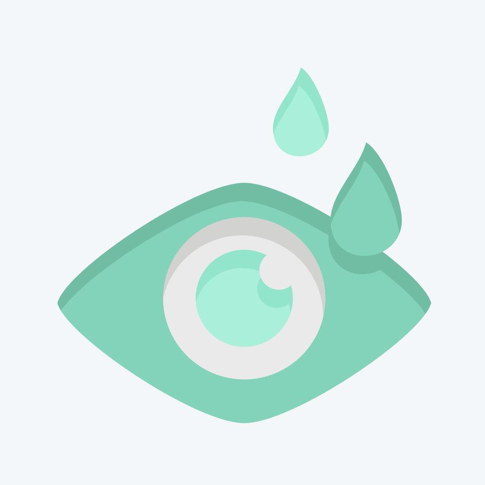 Icon Optometry. related to Medical Specialties symbol. flat style. simple design illustration vector