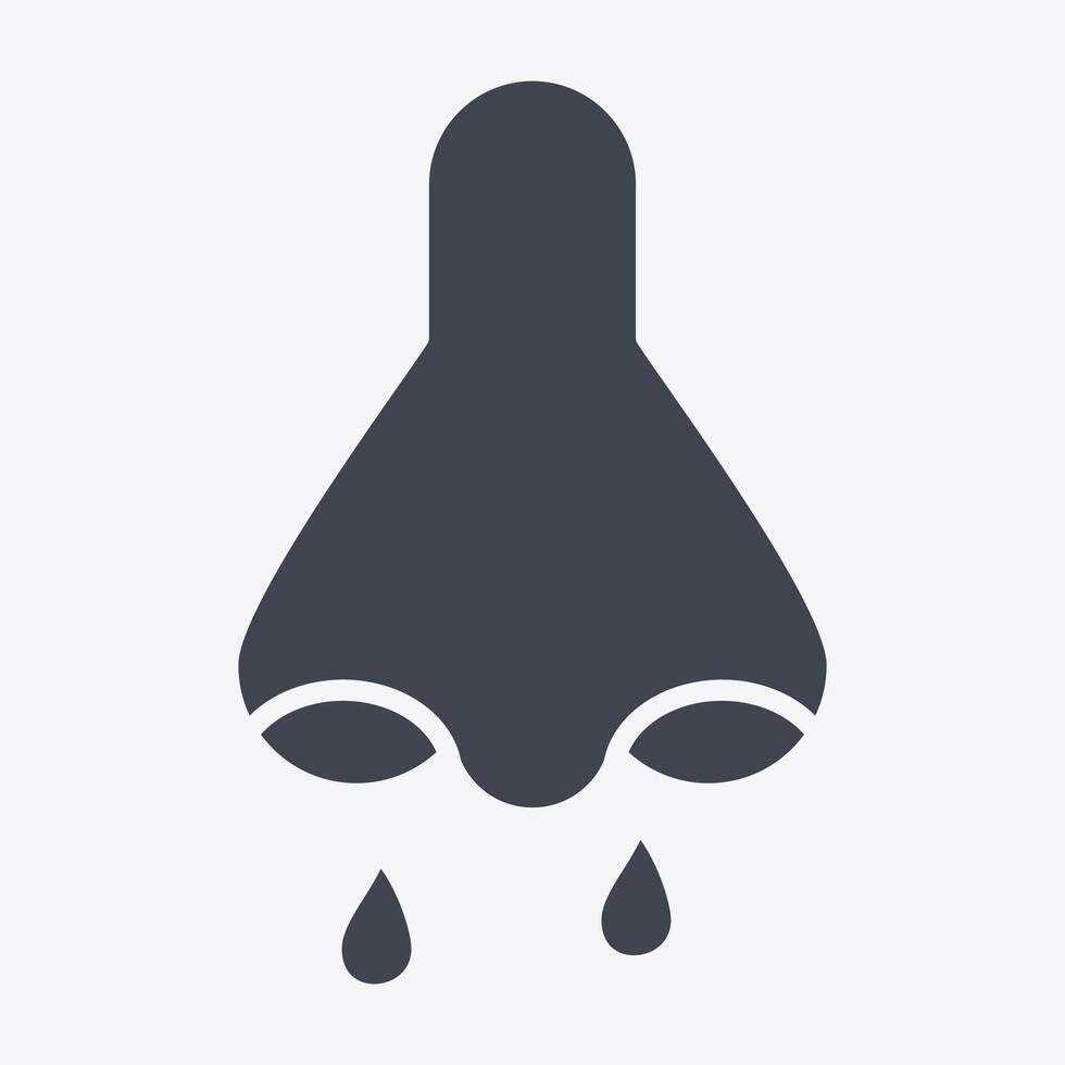 Icon Rhinology. related to Medical Specialties symbol. glyph style. simple design illustration vector