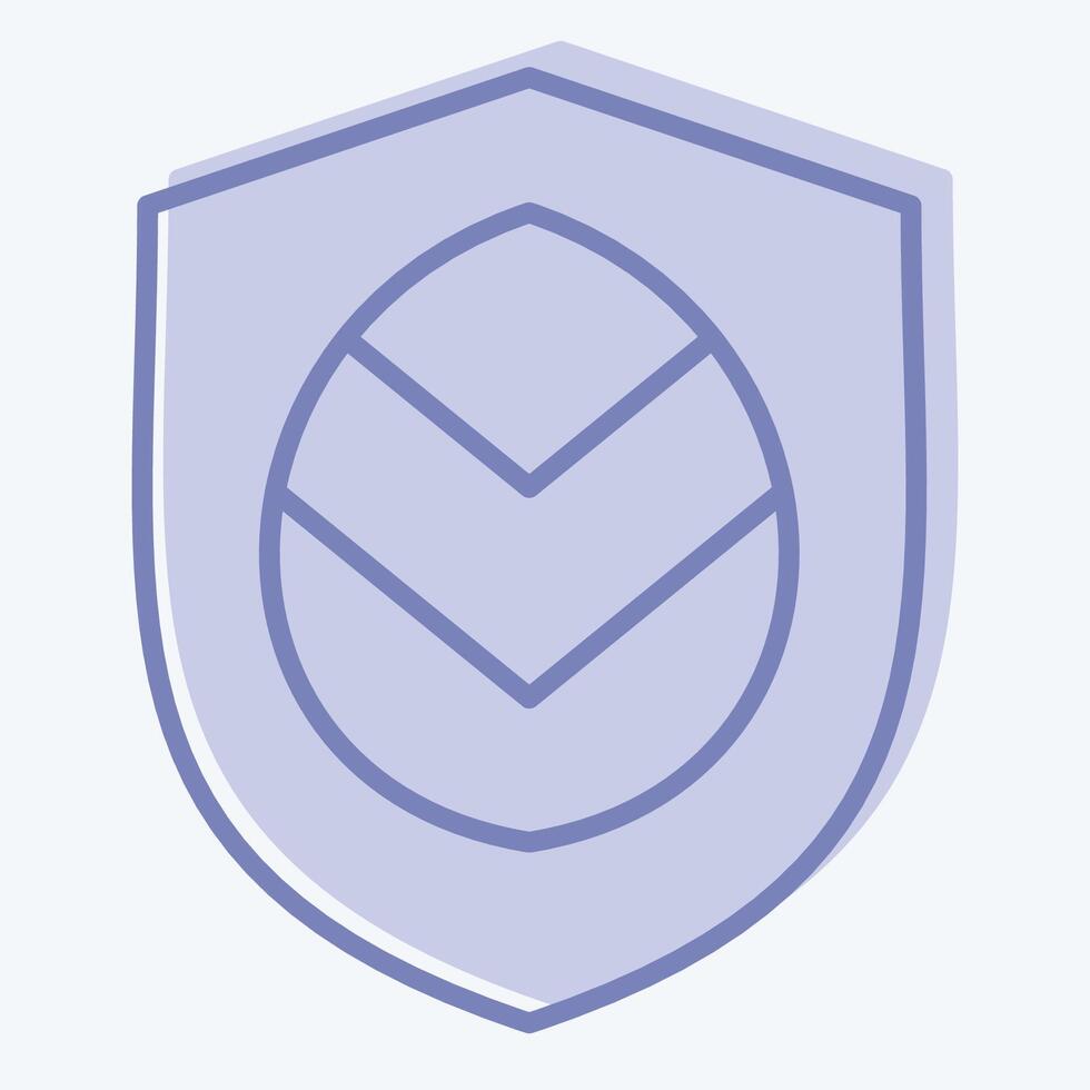 Icon Eco Care. related to Recycling symbol. two tone style. simple design illustration vector