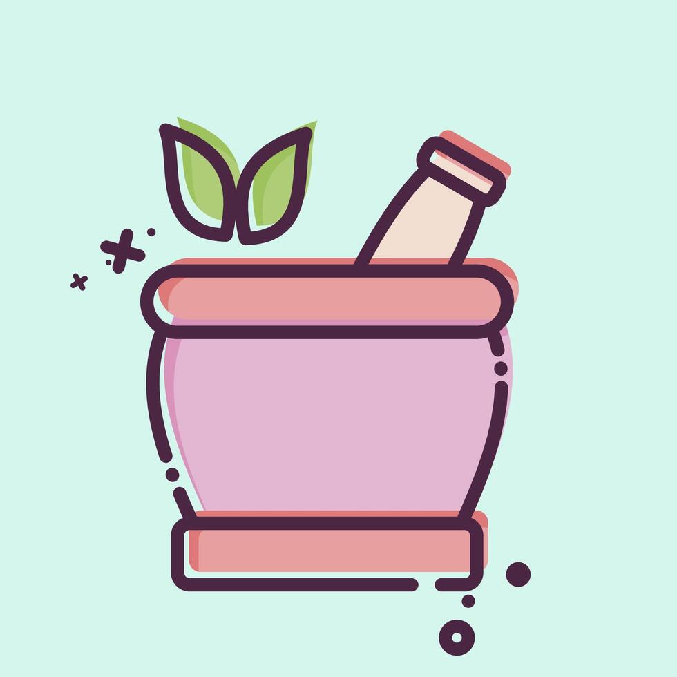 Icon Naturopathy. related to Medical Specialties symbol. MBE style. simple design illustration vector