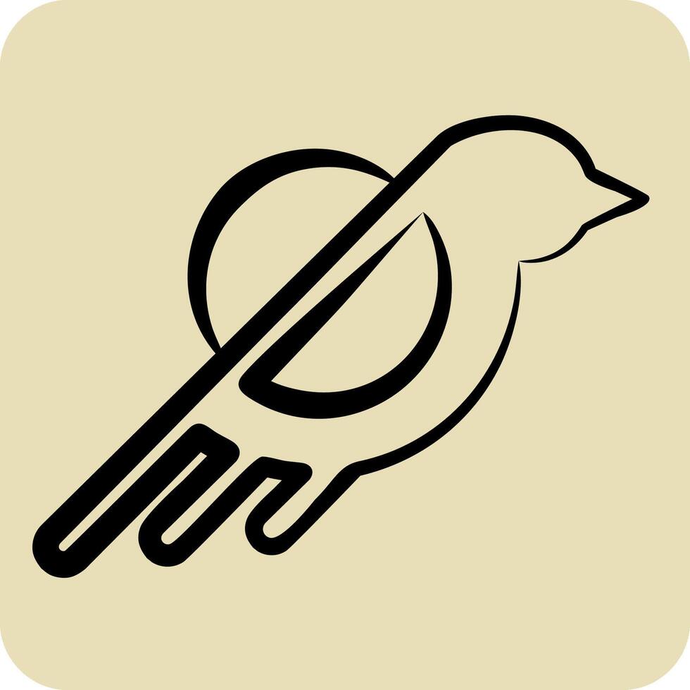 Icon Environmental Awareness. related to Recycling symbol. hand drawn style. simple design illustration vector