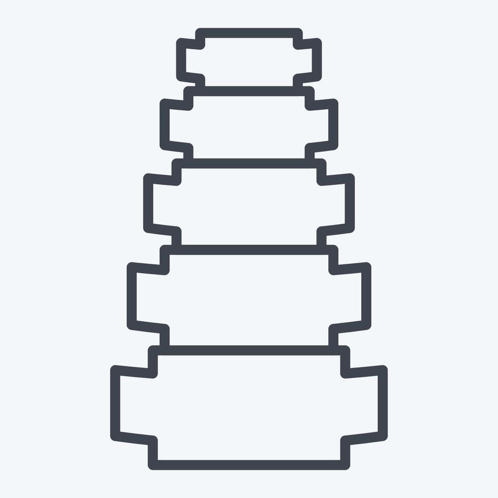 Icon Chiropractic. related to Medical Specialties symbol. line style. simple design illustration vector