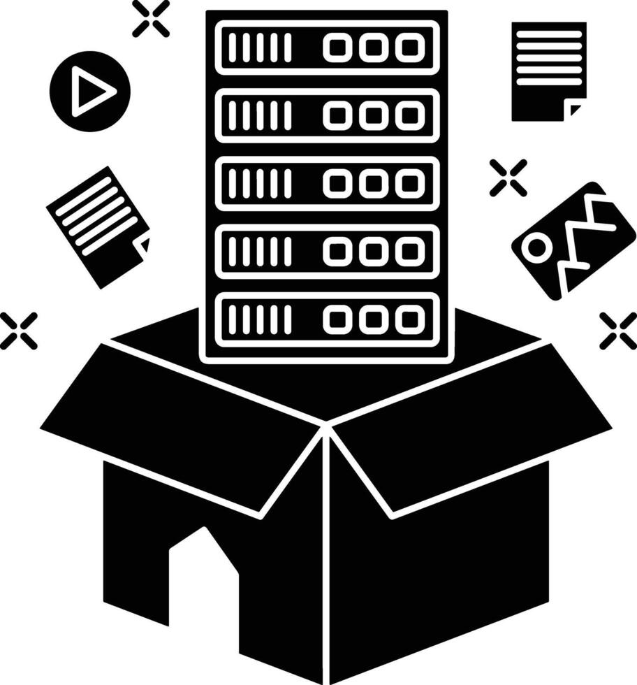 Storage data icon symbol image for database illustration vector