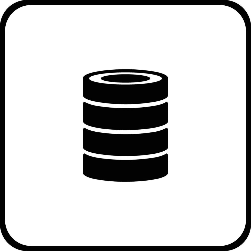 Storage data icon symbol image for database illustration vector