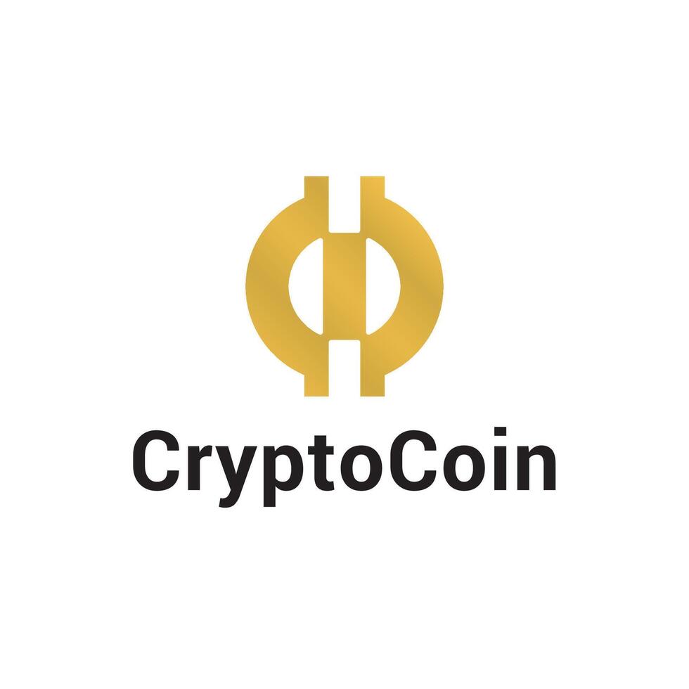 Crypto Currency Coin Money Exchange Logo vector