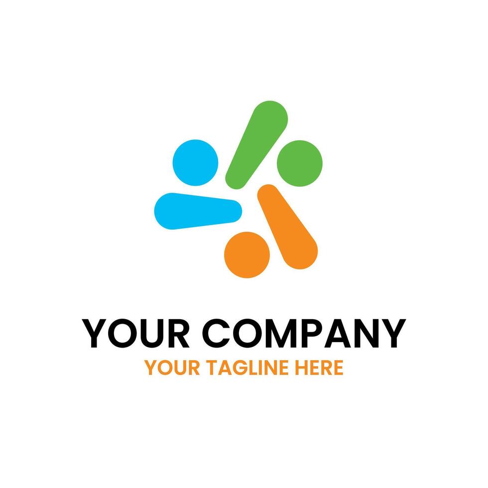 Human Teamwork Together Logo vector