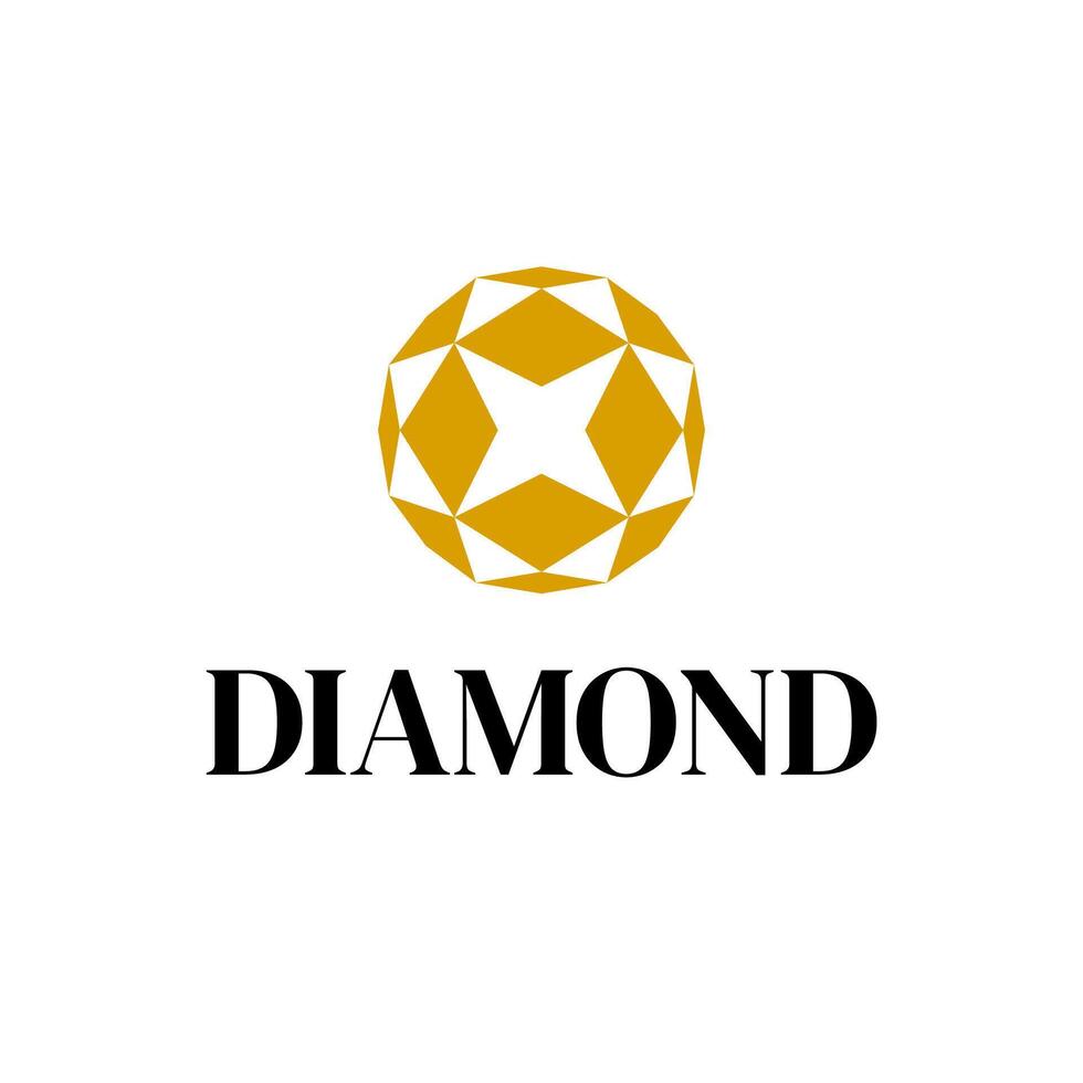 Diamond Jewellery Gem Luxury Logo vector