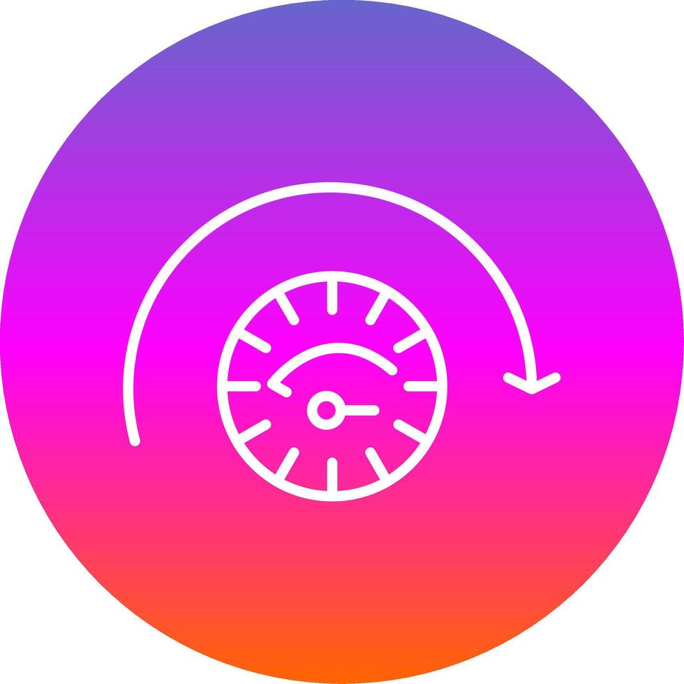 Performnce Line Gradient Circle Icon vector