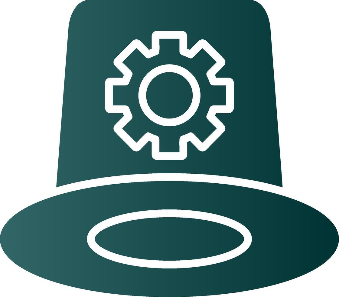 Whitehat Glyph Gradient Icon vector