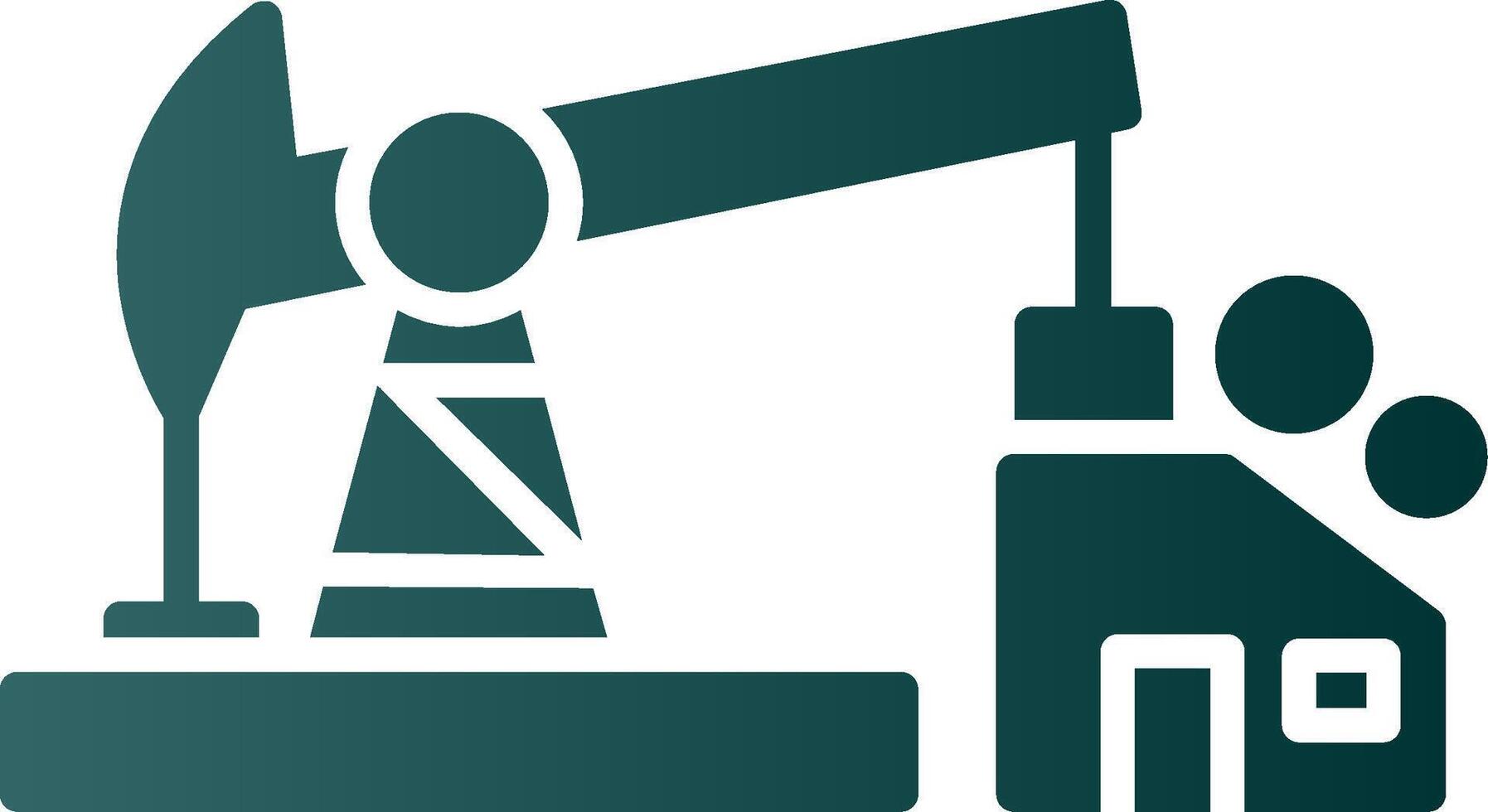 Oil Pump Glyph Gradient Icon vector