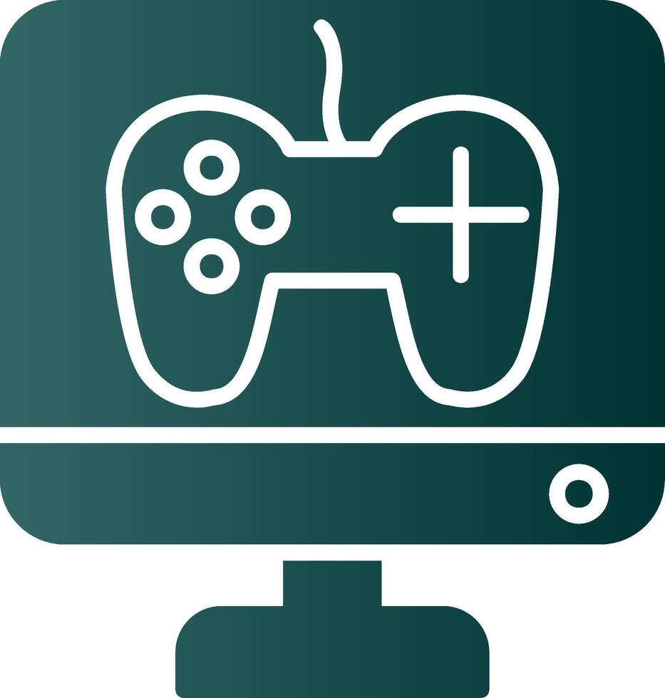 Game Development Glyph Gradient Icon vector