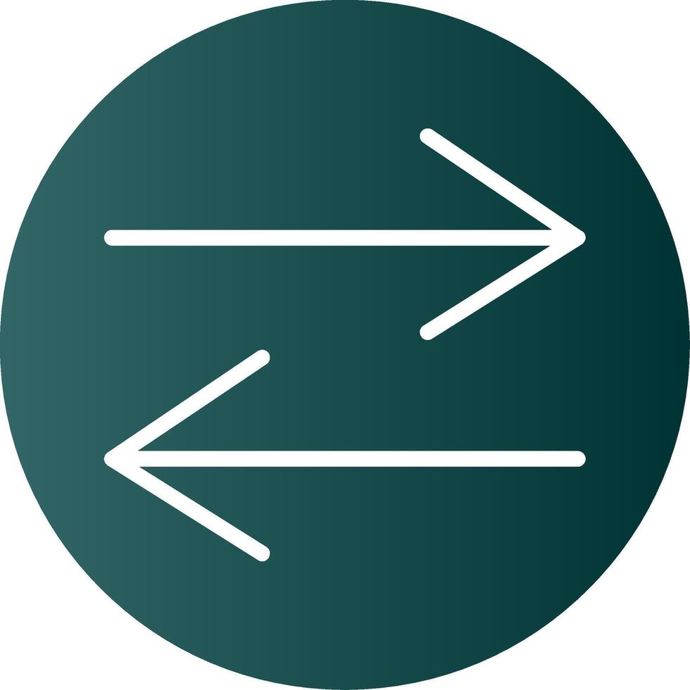 Swap Glyph Gradient Icon vector