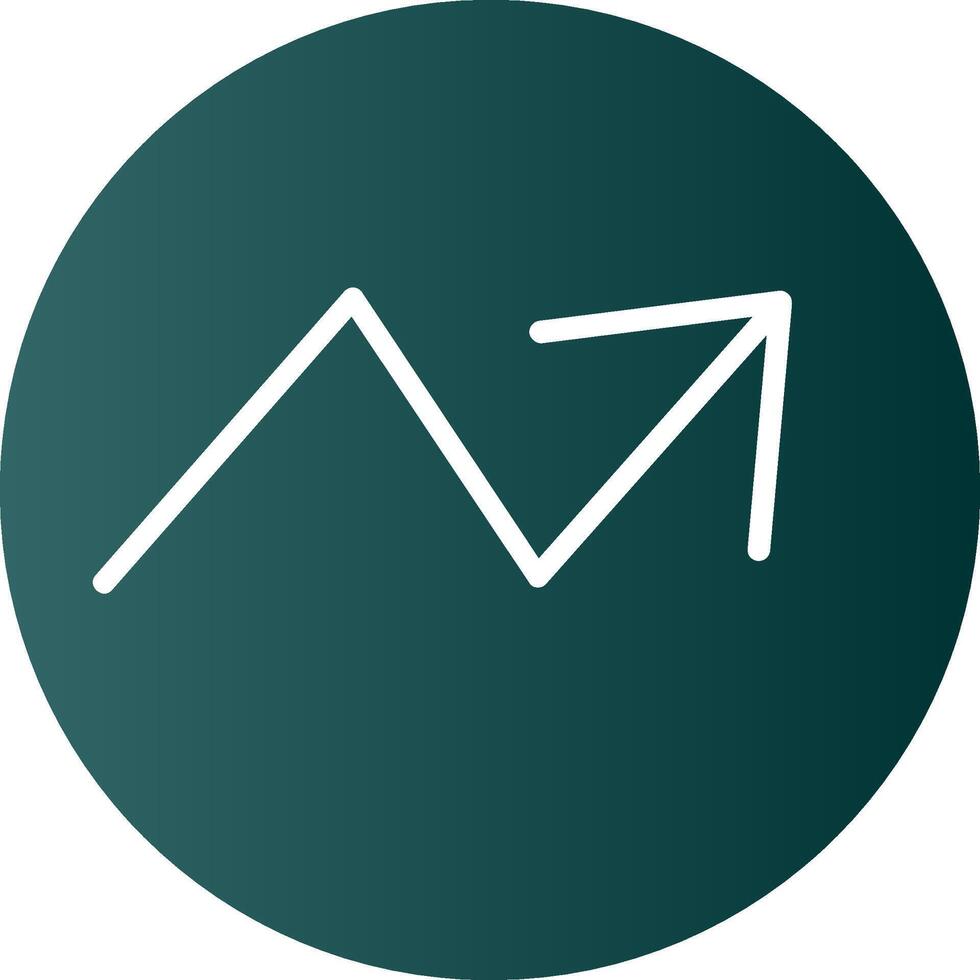 Trend Glyph Gradient Icon vector