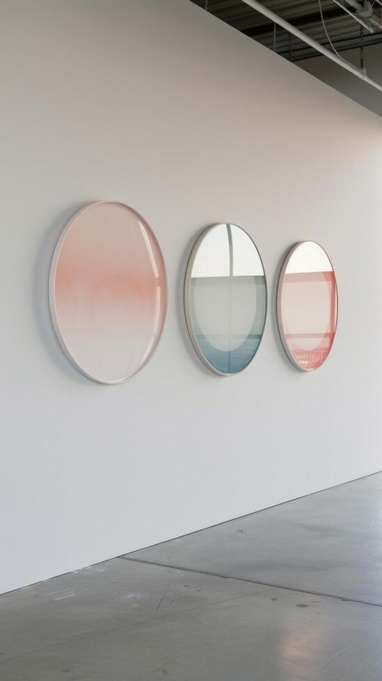 Modern Wall-Mounted Oval Mirrors photo
