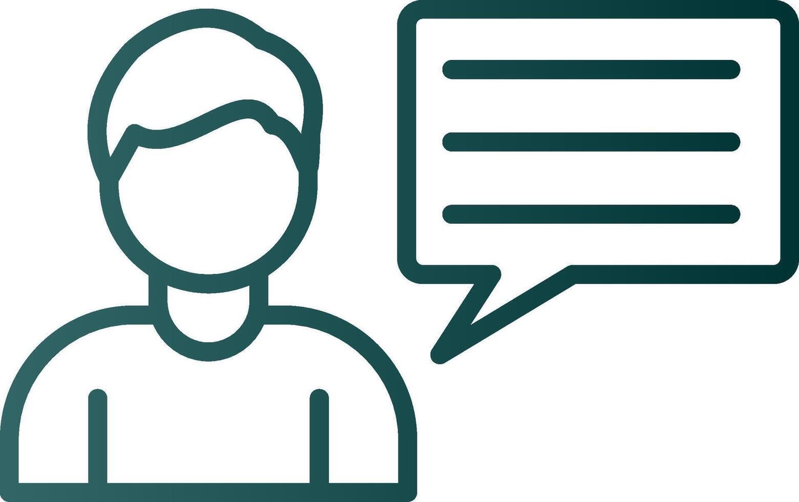 Business Consulting Line Gradient Icon vector