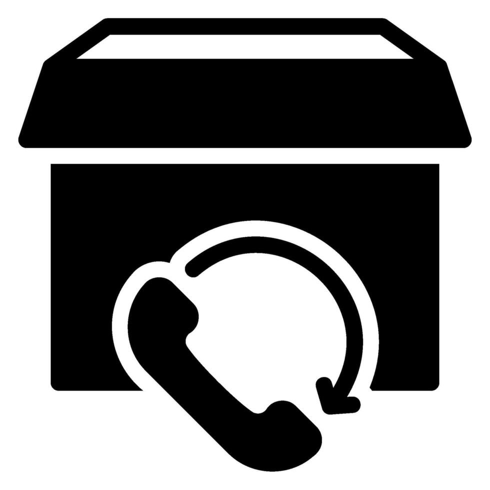 customer support glyph icon vector