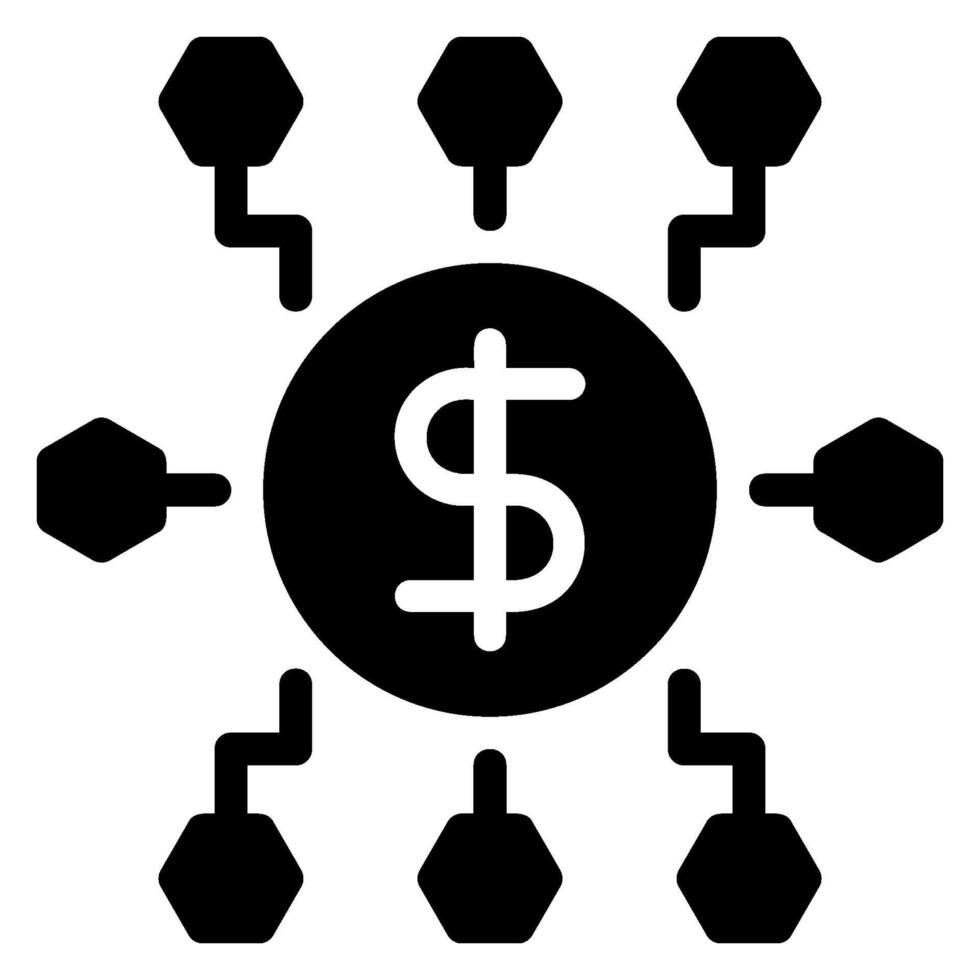 money glyph icon vector