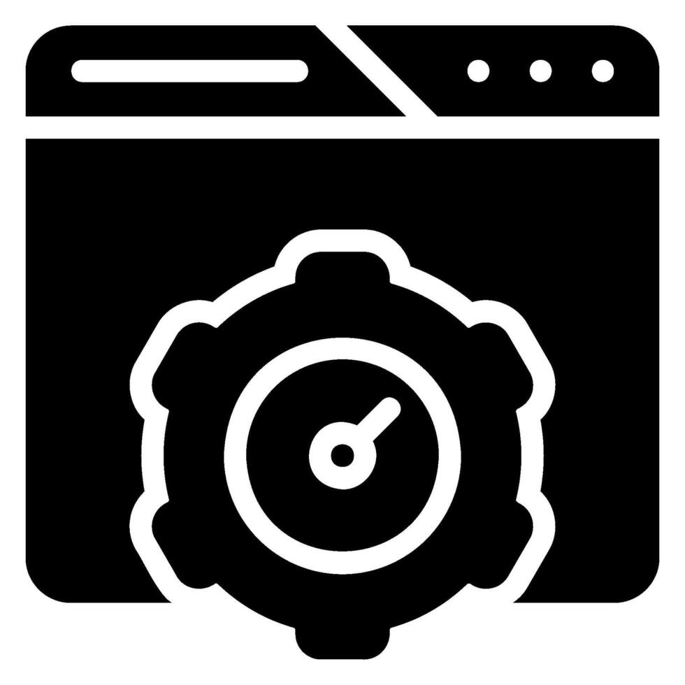 acceleration glyph icon vector