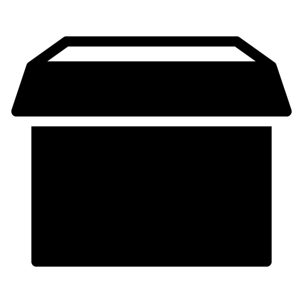 parcel glyph icon vector