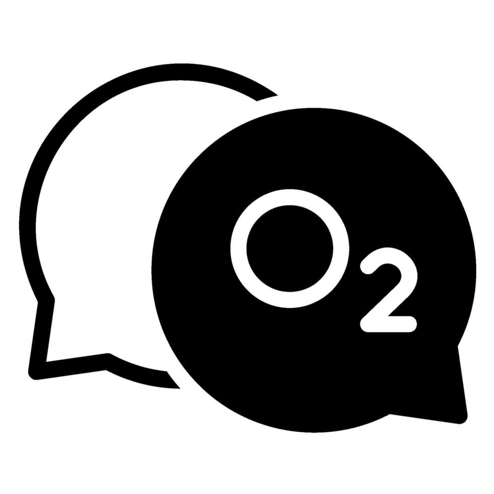 oxygen glyph icon vector