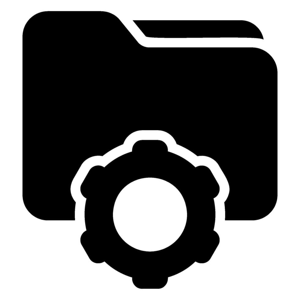 digital asset management glyph icon vector