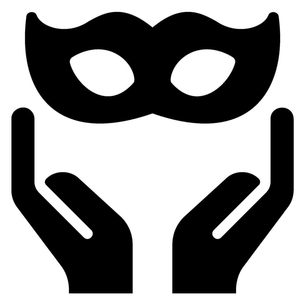 hands glyph icon vector