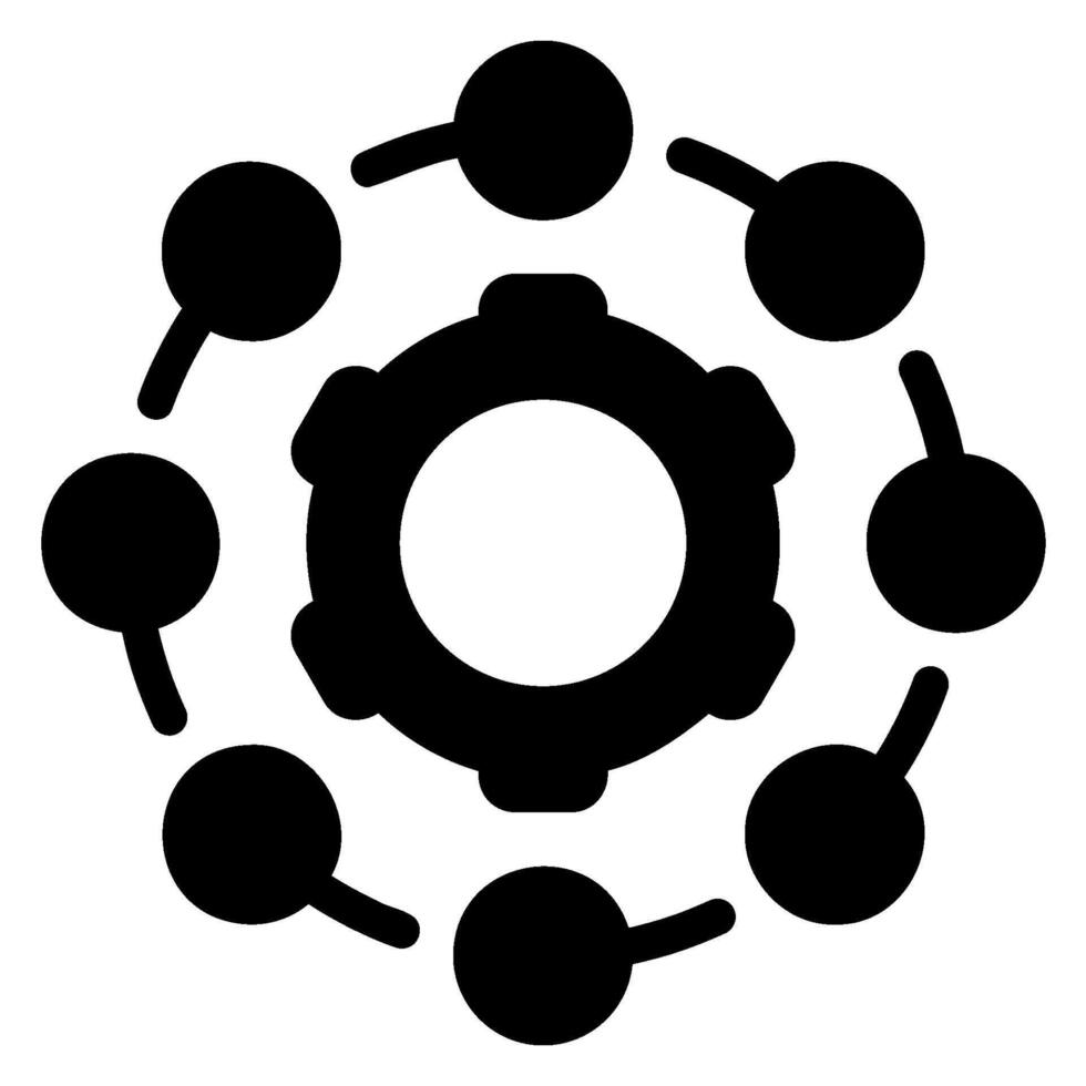 procession glyph icon vector