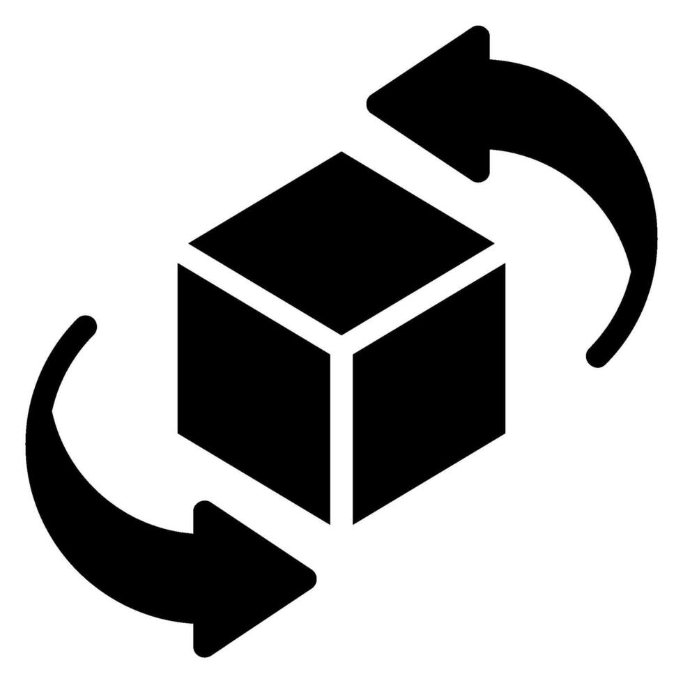 workflow glyph icon vector