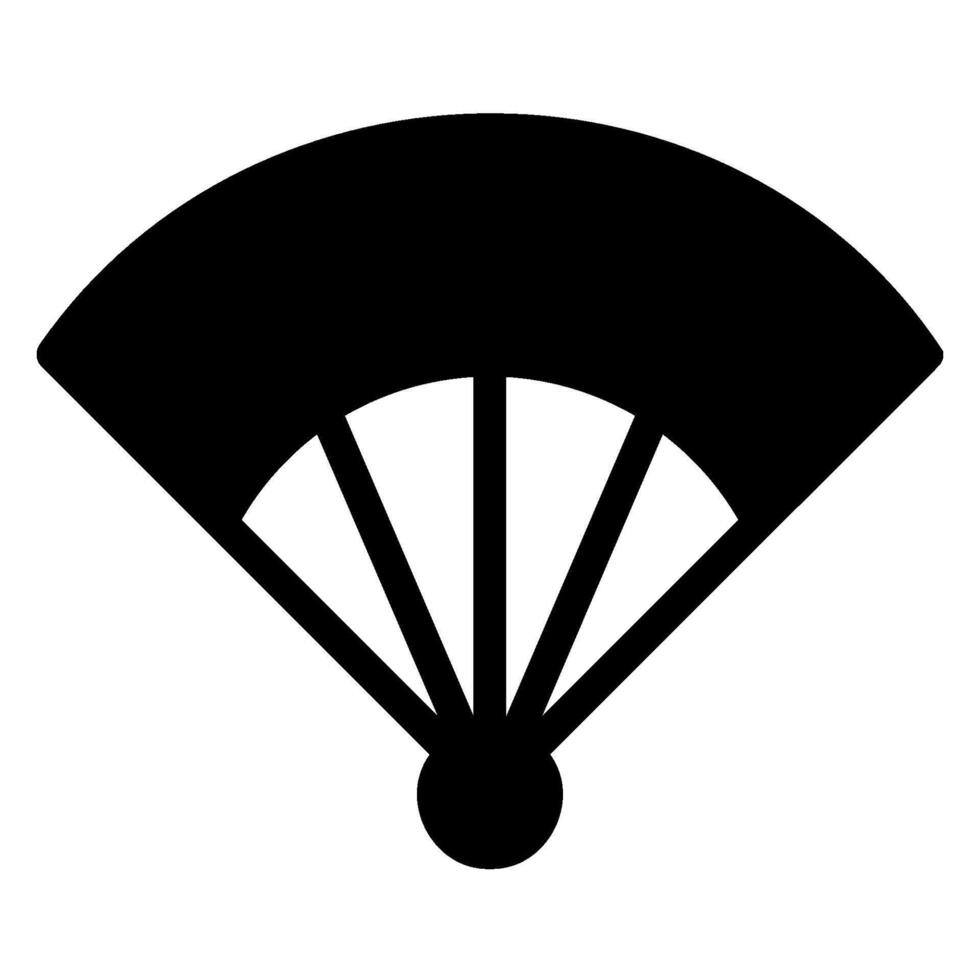 fan glyph icon vector
