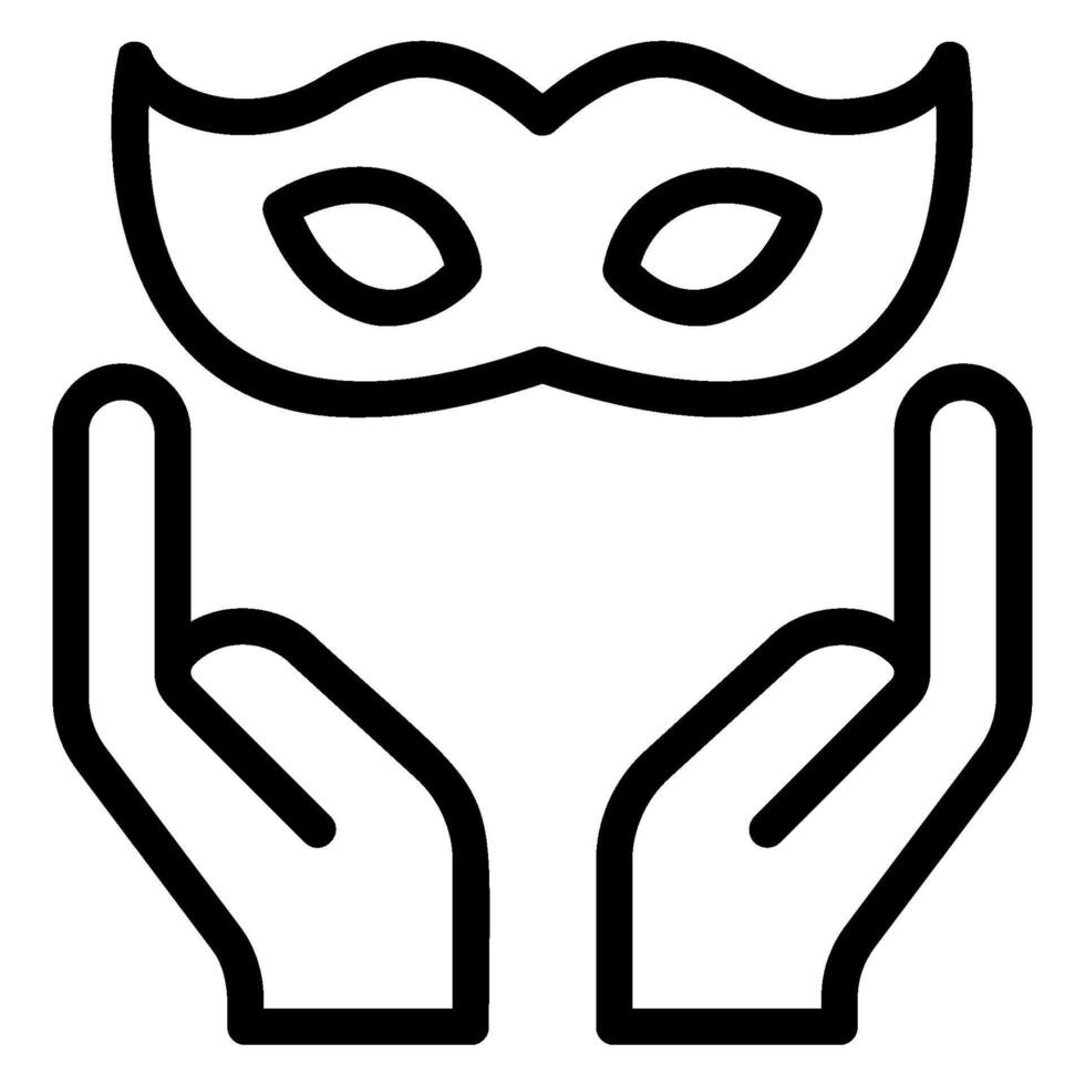 hands line icon vector