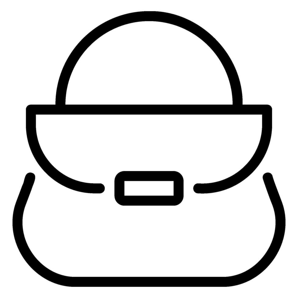 hand bag line icon vector