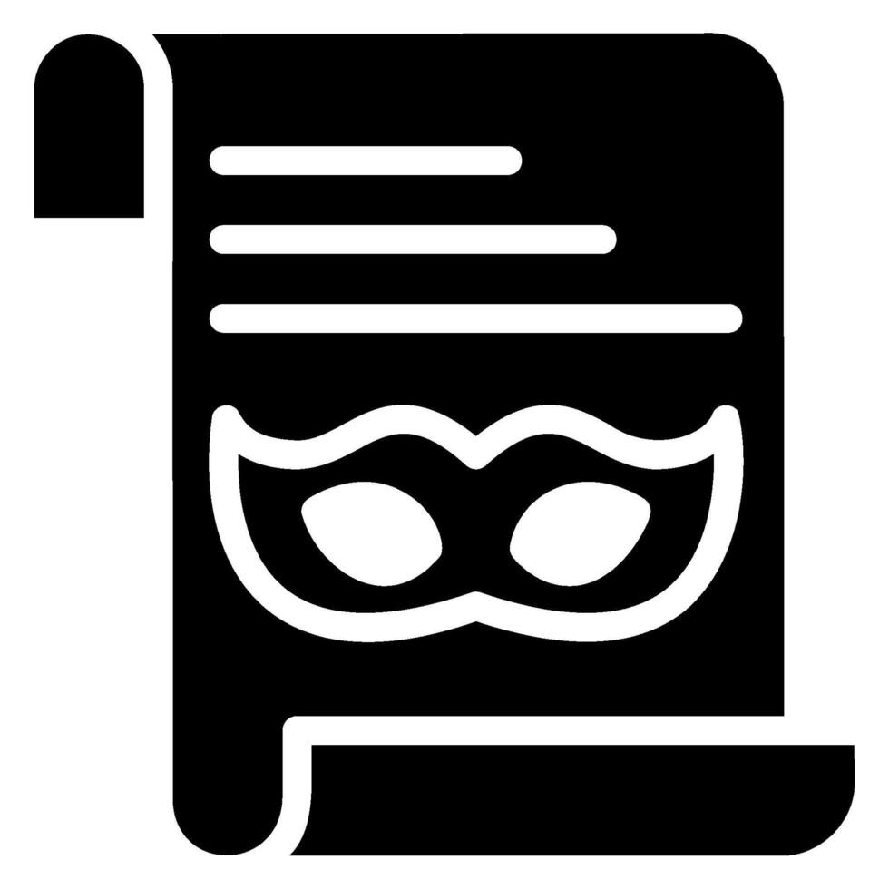 invitation glyph icon vector