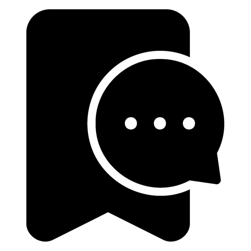 bookmark glyph icon vector