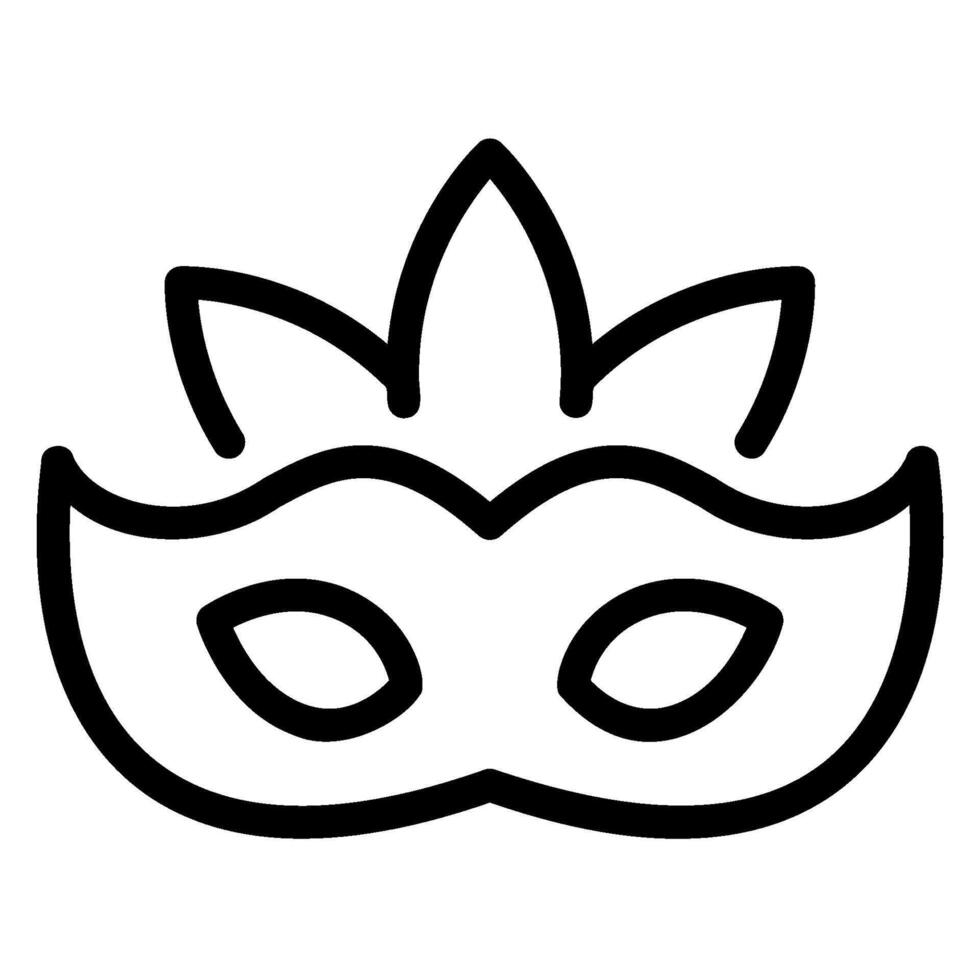 eye mask line icon vector
