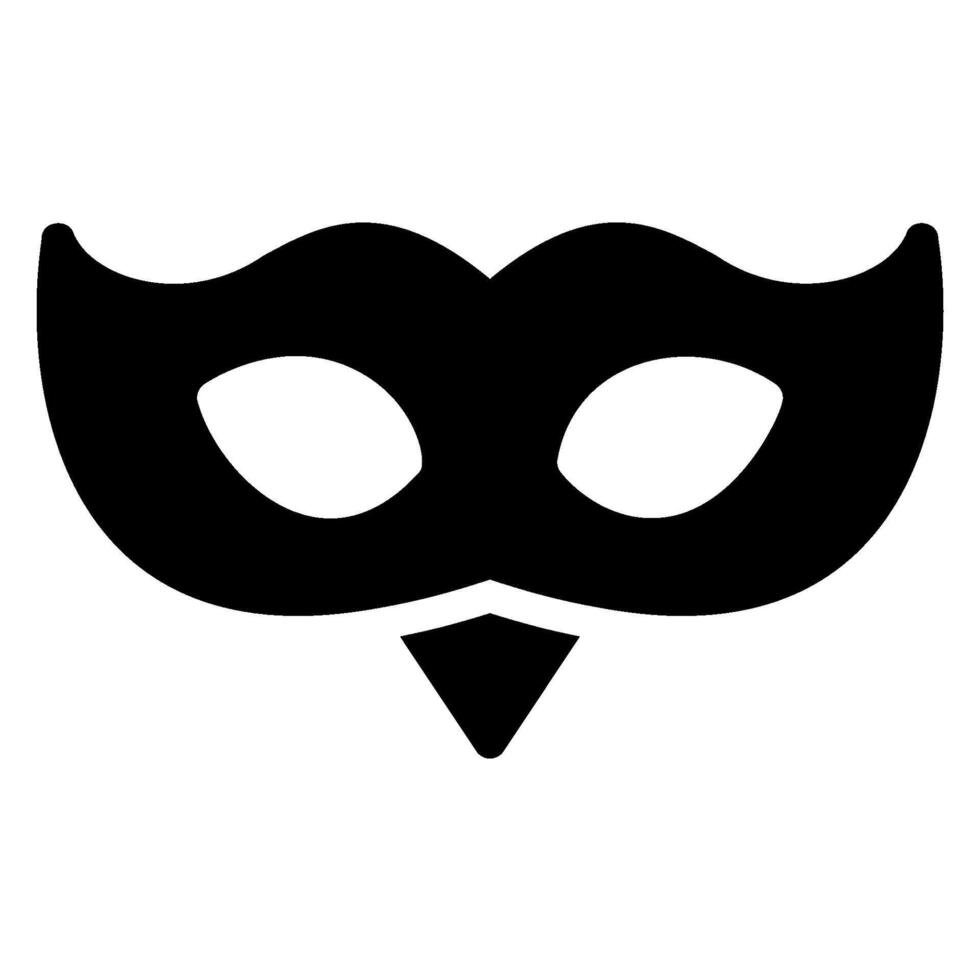 mask glyph icon vector