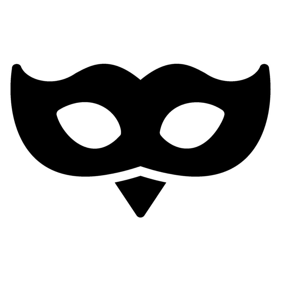 mask glyph icon vector