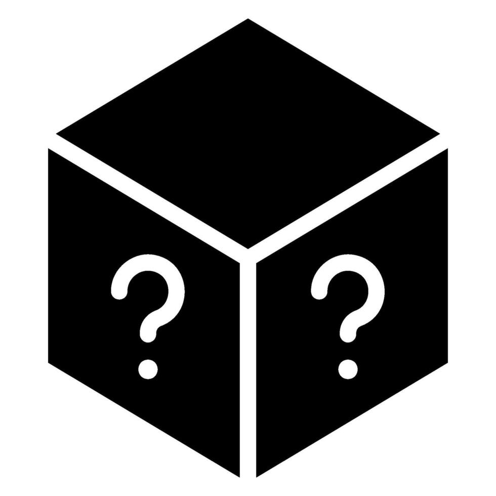 box glyph icon vector