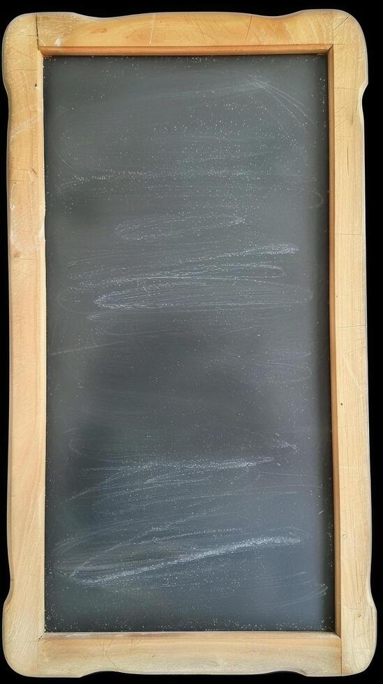 Blank Chalkboard Wooden Frame photo