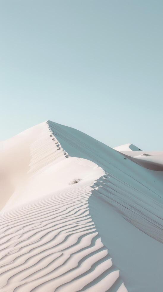 Desert Dunes Under Blue Sky photo