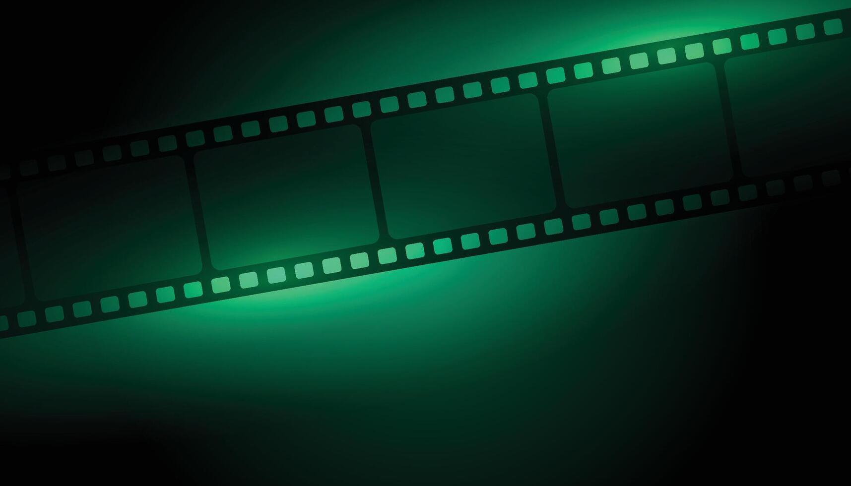 illustration of film reel stripe on abstract background vector