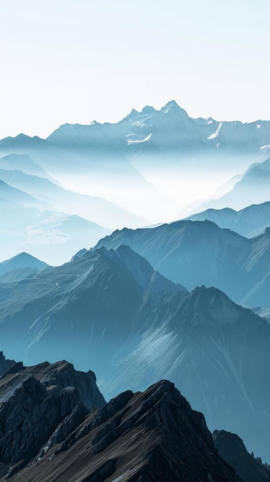 Majestic Mountain Morning Mist photo